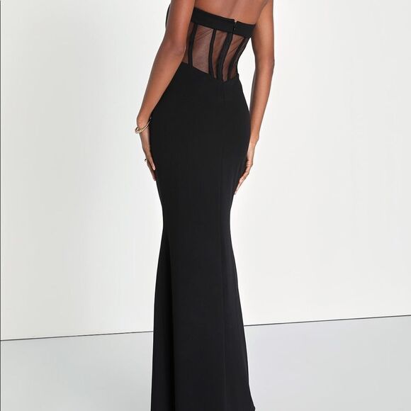Lulu's Elegant Black Maxi Dress - Picture 2 of 7